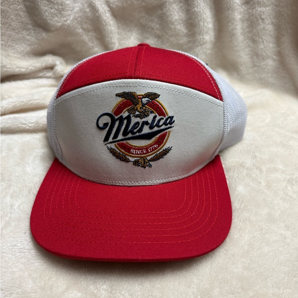 Simply Southern Red and White 'Merica Trucker Hat